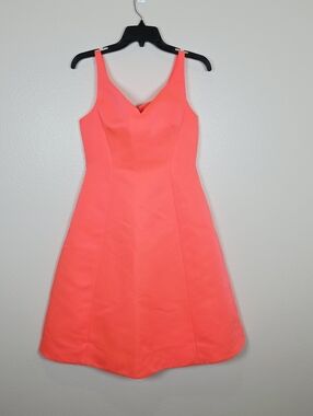 KATE SPADE Pink Fresh of Breath Air Fit & Flare Dress 4 Party Wedding Retro